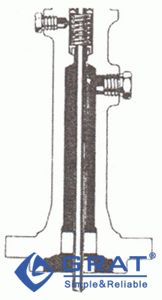 長勁式上閥蓋中的閥桿下部導(dǎo)向